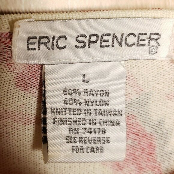 Eric Spencer Pink Floral Lightweight Sweater - Picture 4 of 5